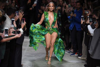 Jennifer Lopez Versace Milan Fashion Week