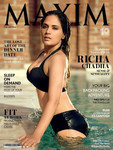 Richa Chadha black bikini Maxim cover