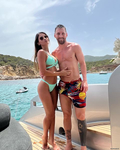 Antonela Roccuzzo in bikini with GOAT Leo Messi