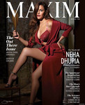 Neha Dhupia Red Lingerie Night gown